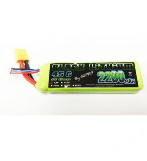 BLACK LITHIUM BATTERIE LIPO 2S 2200mAh 9220320