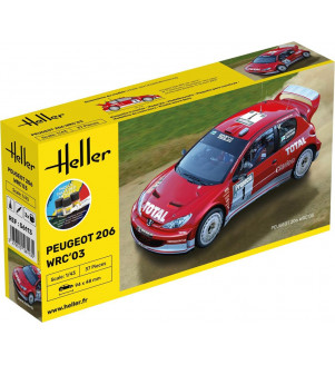 HELLER STARTER KIT PEUGEOT 206 WRC'03 56113