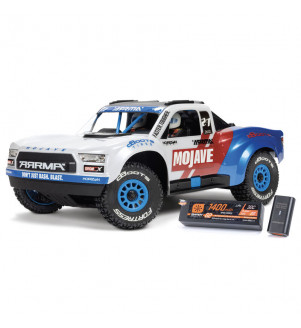 ARRMA MOJAVE GROM 223S 4X4 BLANC BLEU ARA2304ST2